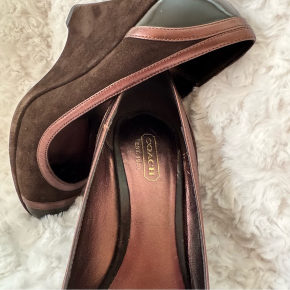 COACH NWT WEDGE HEELS Kerryann style - Picture 11 of 13